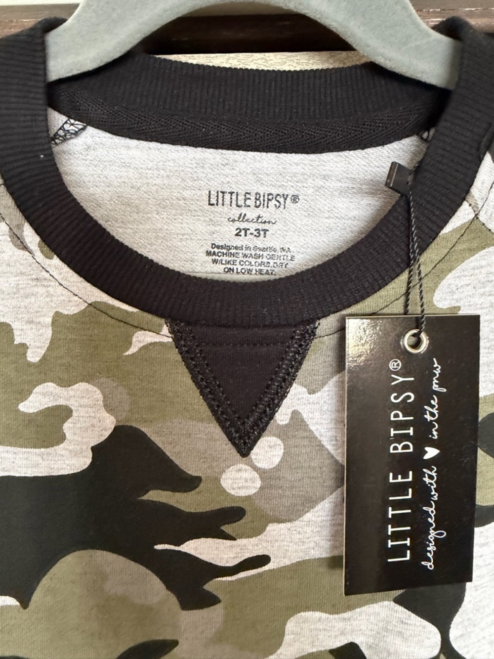 NWT Little Bipsy matching camouflage set joggers pullover sweatshirt 2-3T - Picture 4 of 9